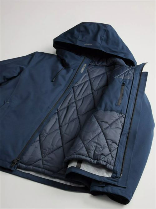 3IN1 CRESTMONT JACKET WOOLRICH | CFWOOU2099MRUT40993989 MELTON BLUE